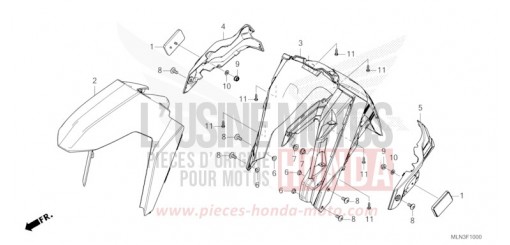FRONT FENDER CRF1100D4R de 2024